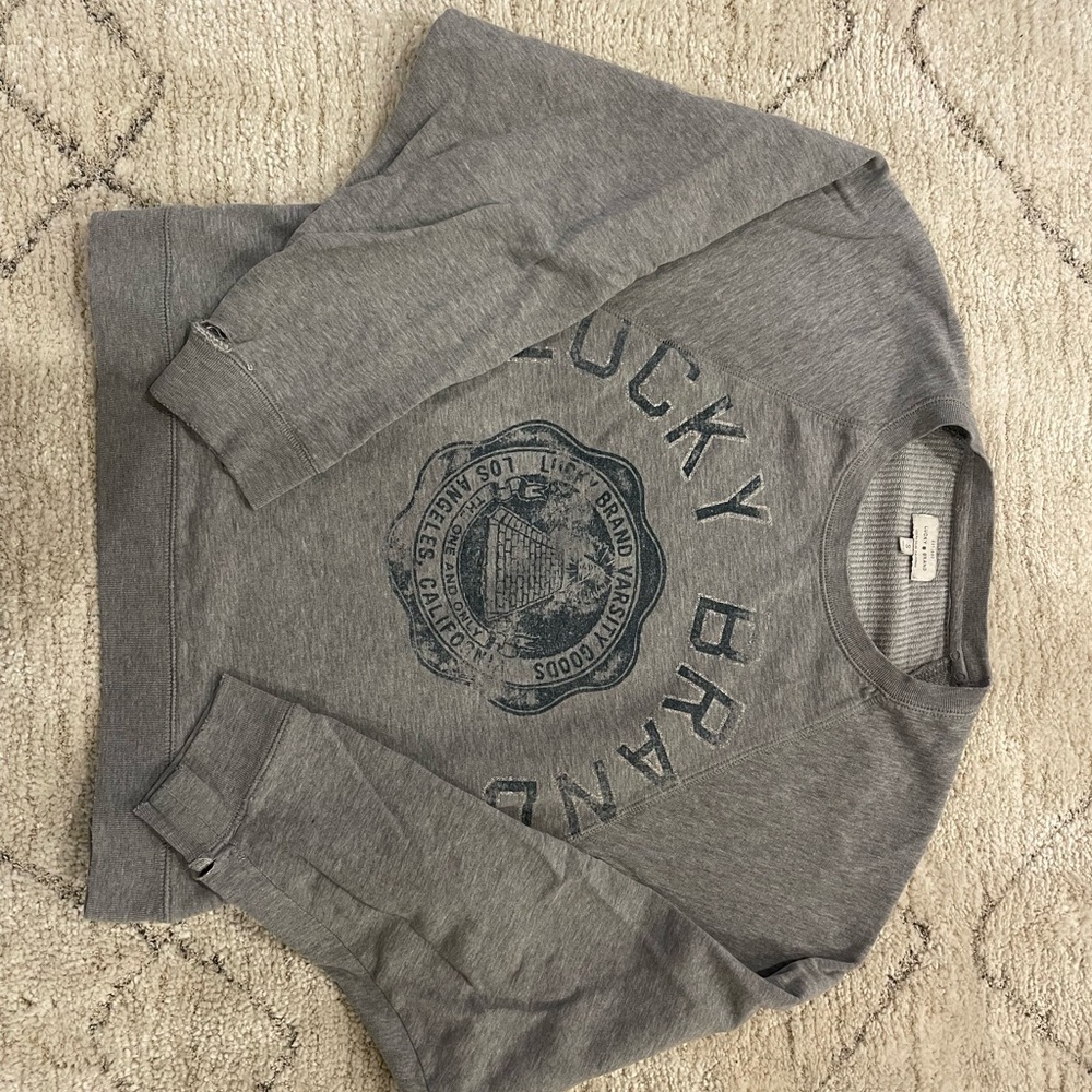 Lucky Brand Crewneck Pullover Sweatshirt